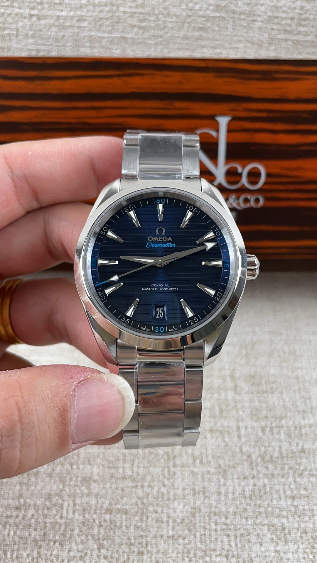 Attractive CBD Factory Omega Seamaster Aqua Terra 150M 41mm Blue Dial Light Blue Accents (220.10.41.21.03.002) 1:1 Super Clone – DD8900 Movement 259